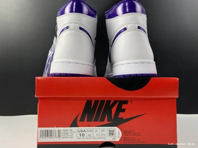 Rep LUCY RETRO CD0461-151 HIGH 1 AIR PURPLE JORDAN COURT 0629